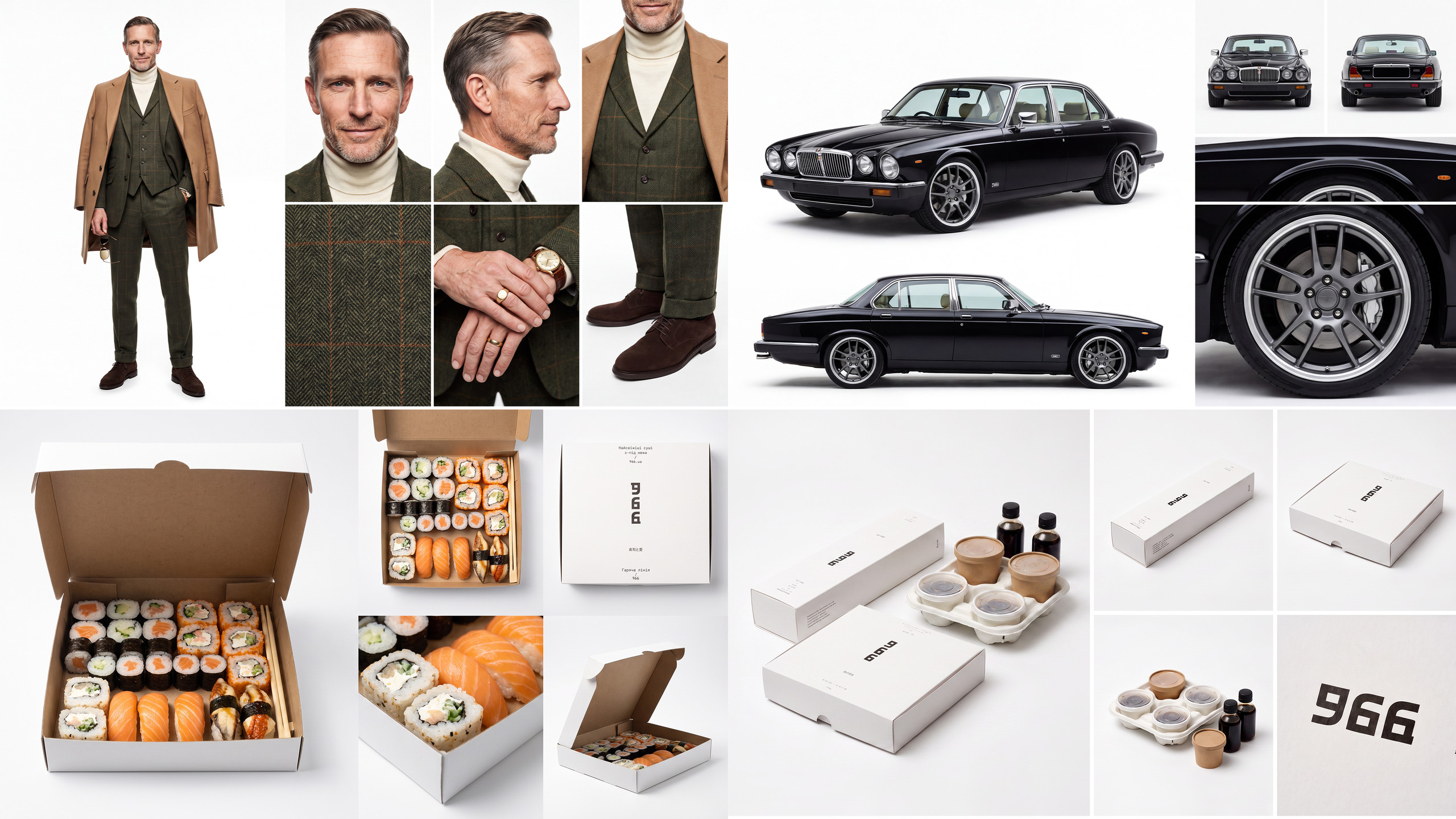 966 — character, car, sushi and packaging asset board